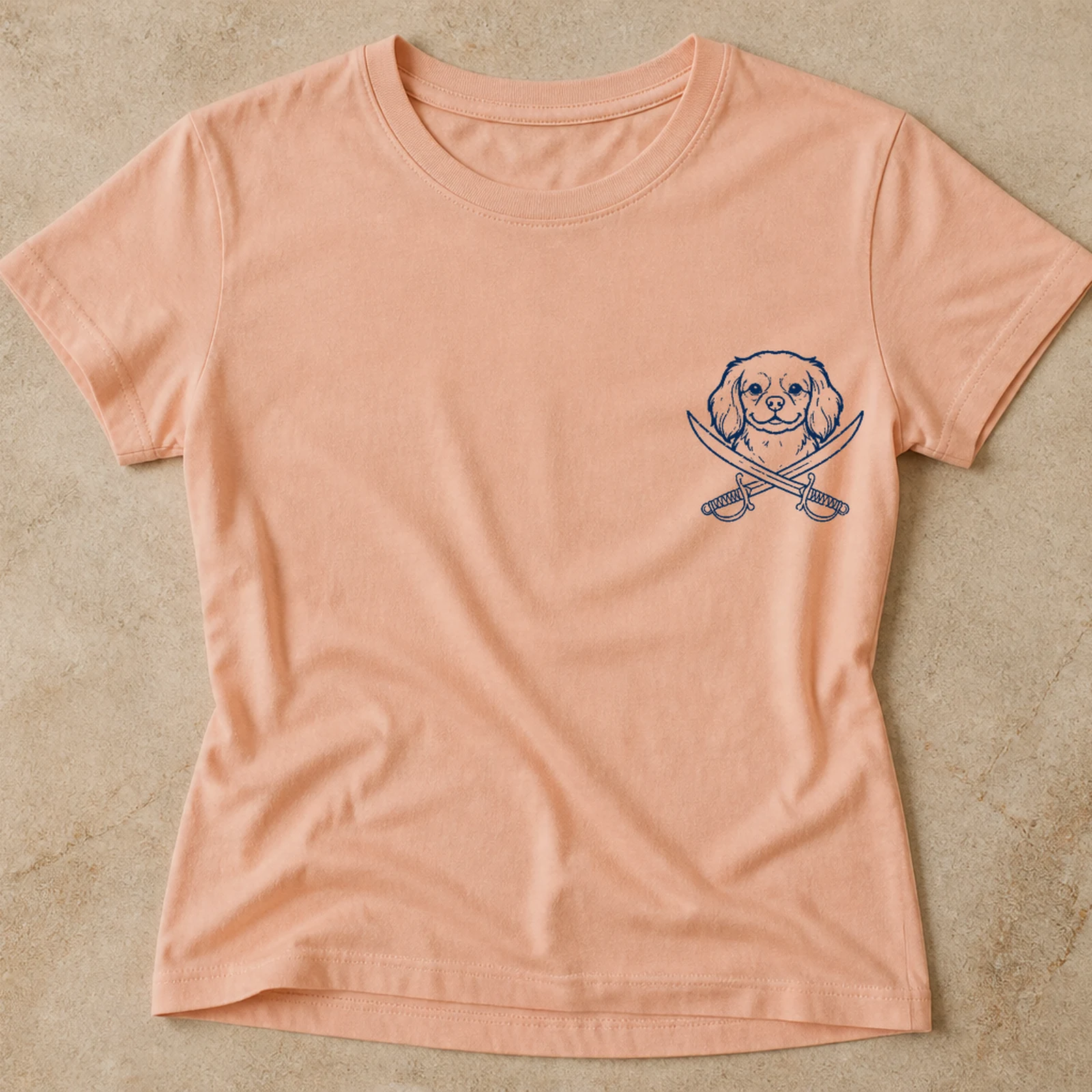 Women’s 1717 Crest tee in Gulf Sunrise